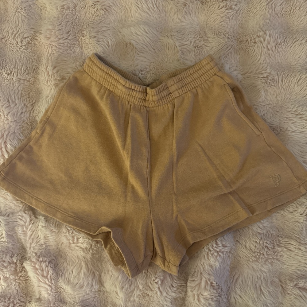 pink sweat shorts